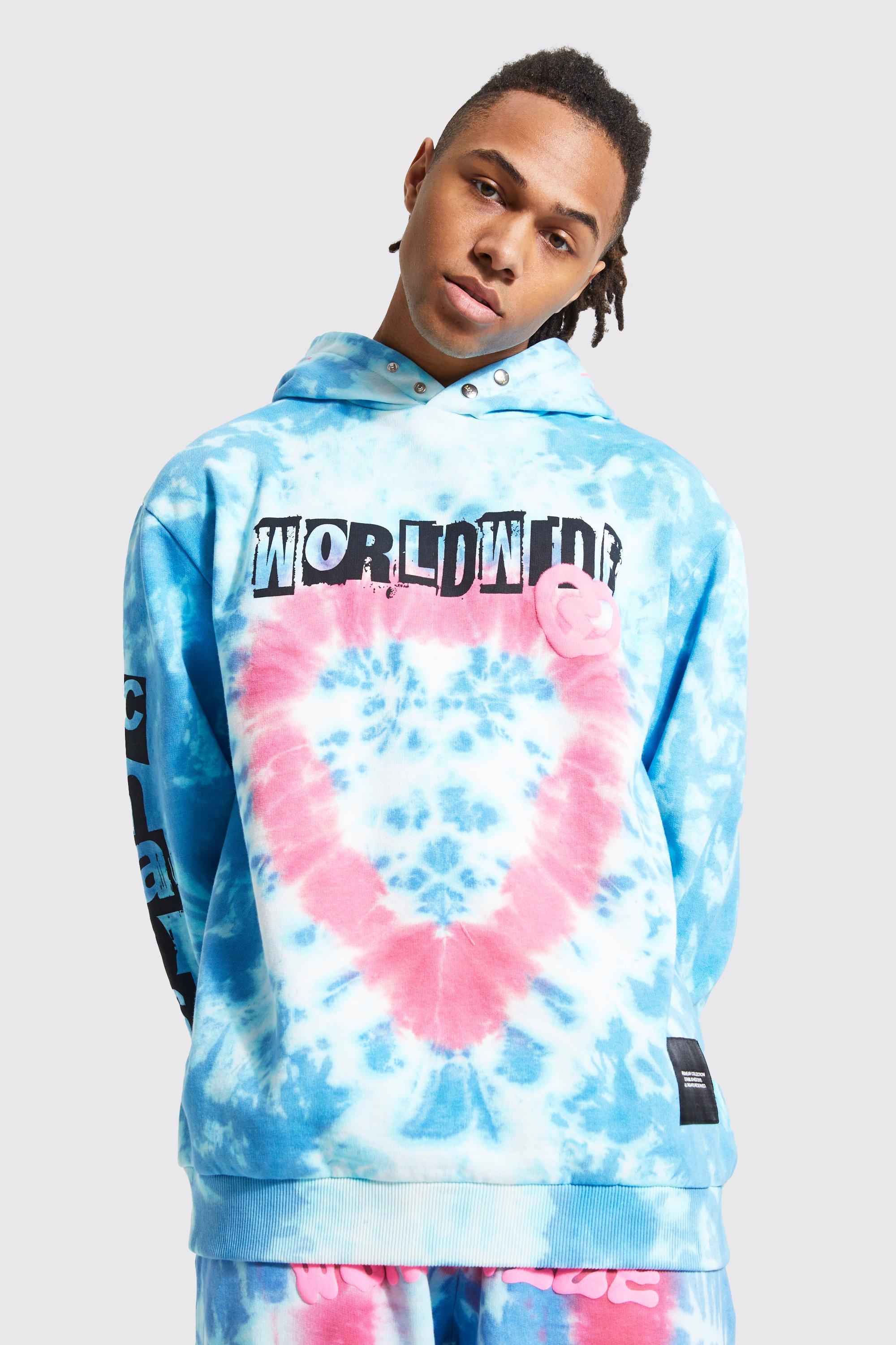 Boohooman tie best sale dye hoodie